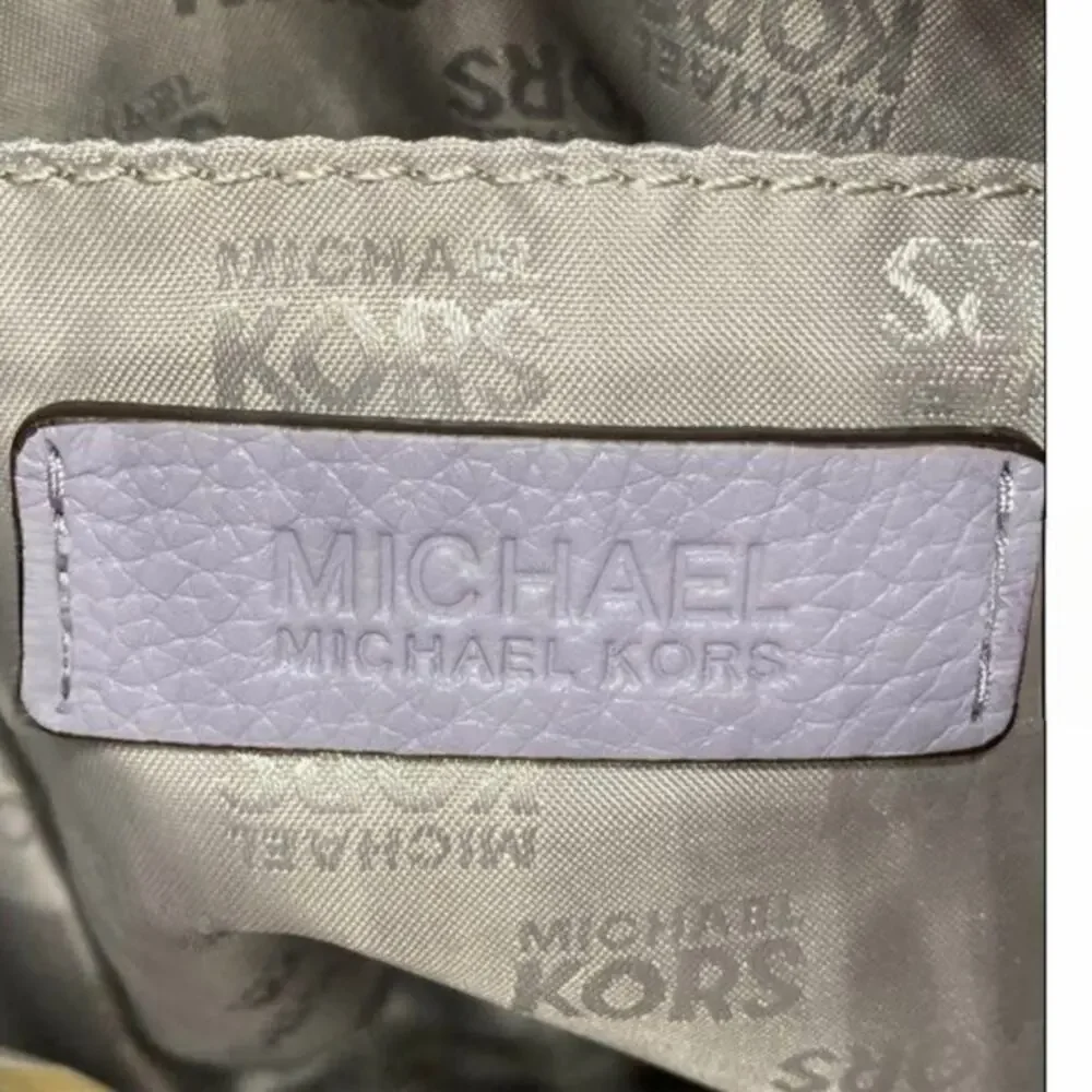 Michael Kors Jet Set Chain Large Pebbled Leather Shoulder Bag - Lilac - Picture 8 of 8